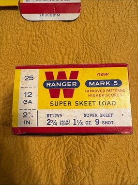 Ranger Mark 5 Super Skeet Load 12 GA Ammo Box